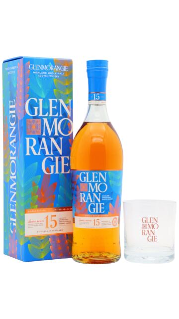Glenmorangie - The Cadboll Estate Single Malt Scotch 15 year old Whisky (Includes Branded Glass)