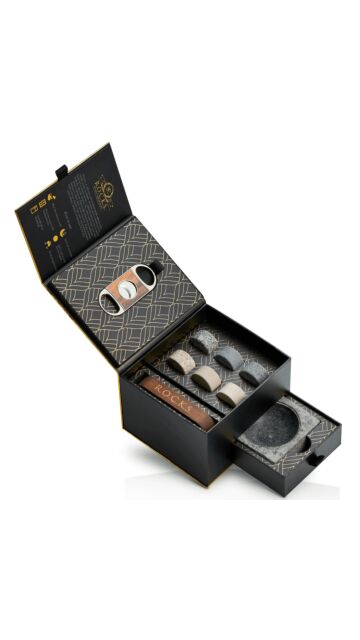 ROCKS - Whisky Chilling Stones Set Cigar Aficionado Edition