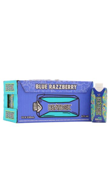 Beatbox - Blue Razzberry Cocktail (15 x 330ml)