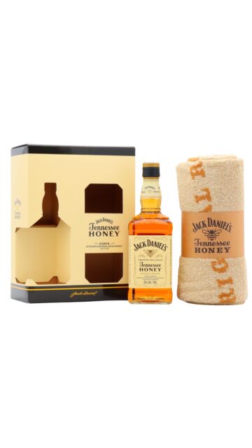Jack Daniel's - Tennessee Honey Whiskey Liqueur Towel Gift Pack