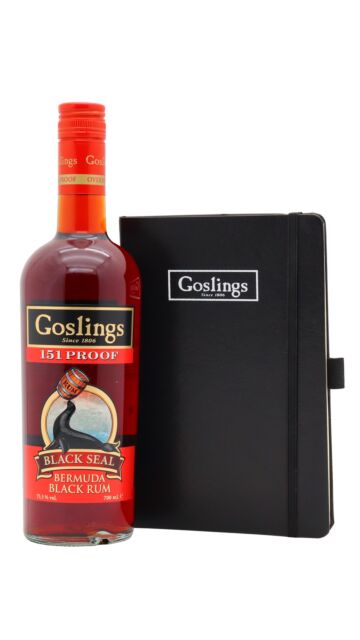 Goslings - 151 Proof Black Seal Rum (Includes Notebook)