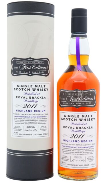 Royal Brackla - The First Editions Single Sherry Cask #21881 2011 13 year old Whisky