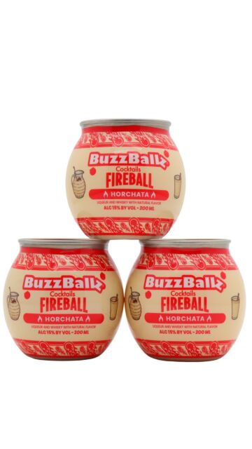 BuzzBallz - Fireball Horchata Cocktail (3 x 20cl)