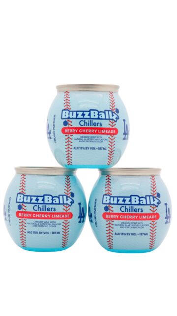 BuzzBallz - Limited Edition LA Dodgers Berry Cherry Limeade Cocktail (3 x 20cl)