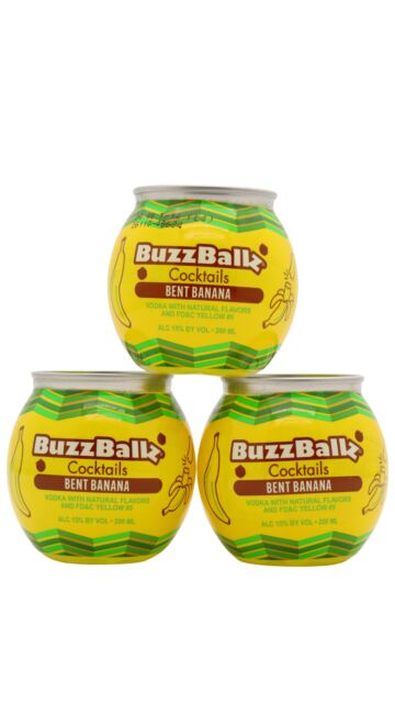 BuzzBallz - Bent Banana Cocktail (3 x 20cl)
