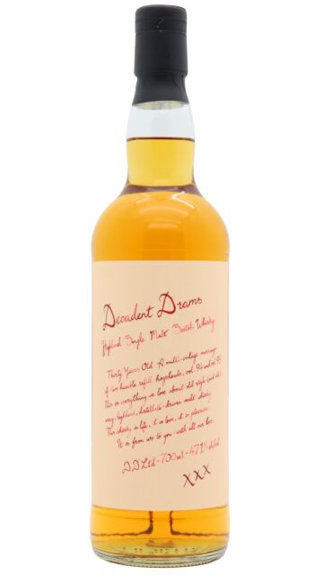 Decadent Drinks - Highland Single Malt Scotch 1996 30 year old Whisky