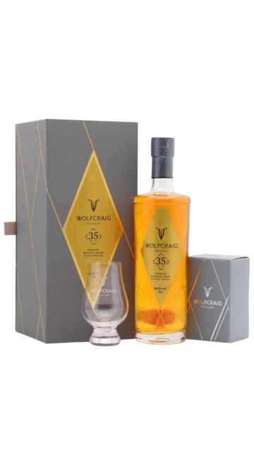 Wolfcraig - Premium Blended Grain 35 year old Whisky (Includes Glencairn Glass)