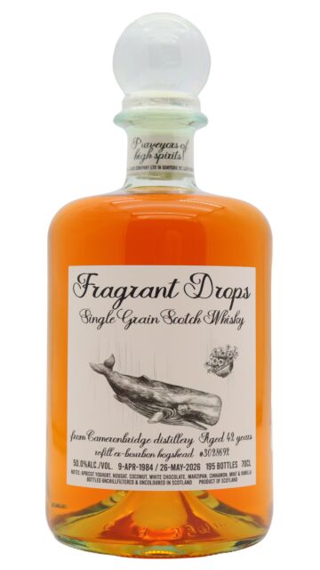 Cameronbridge - Fragrant Drops Single Bourbon Cask #3028692 1984 42 year old Whisky