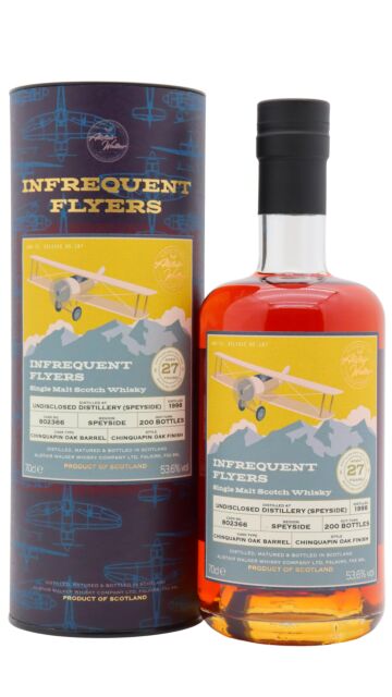 Undisclosed Speyside - Infrequent Flyers Single Chinquapin Oak Cask #802336 1998 27 year old Whisky