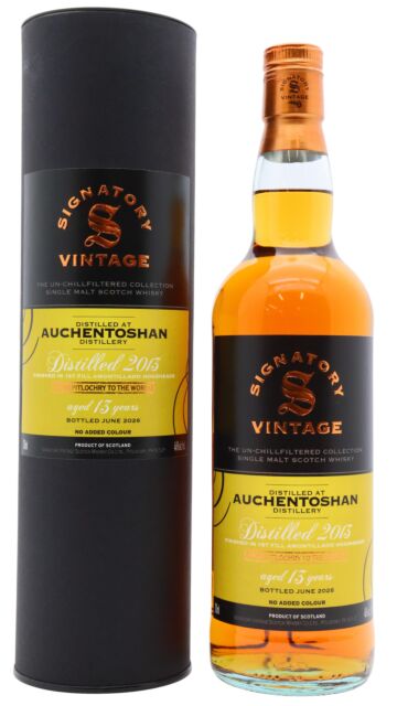 Auchentoshan - Signatory Vintage Un-Chillfiltered Collection Single Malt Scotch 2013 13 year old Whisky