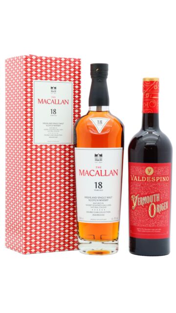 The Macallan - 2026 Release Double Cask Highland Single Malt Scotch 18 year old Whisky Valdespino Vermouth Cocktail Bundle