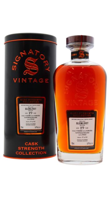 Glenlivet - Signatory Vintage Cask Strength Collection Single Cask #901023 2006 19 year old Whisky