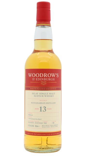 Bunnahabhain - Woodrow's Of Edinburgh - Foursquare Rum Cask Finish Single Cask #7465 2013 13 year old Whisky
