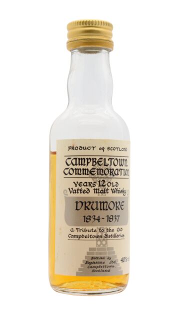 Campbeltown Commemoration - Drumore Distillery Tribute Vatted Malt 12 year old Whisky Miniature