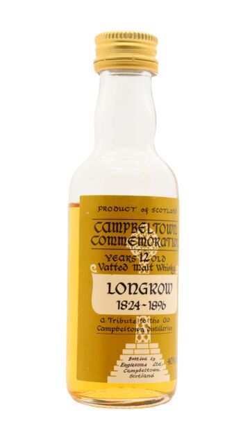 Campbeltown Commemoration - Longrow Distillery Tribute Vatted Malt 12 year old Whisky Miniature