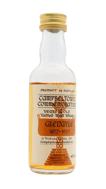 Campbeltown Commemoration - Glengyle Distillery Tribute Vatted Malt 12 year old Whisky Miniature