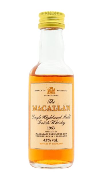 The Macallan - 1981 Release Sherry Oak Highland Single Malt Scotch 1963 18 year old Whisky Miniature