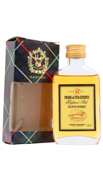 Pride of Strathspey - Gordon & MacPhail Highland Malt Scotch 12 year old Whisky Miniature