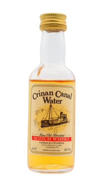 Crinan Canal Water - Fine Old Blended Scotch Whisky Miniature