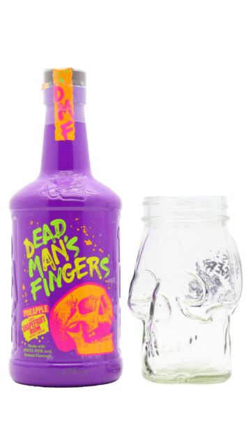 Dead Man's Fingers - Pineapple & Grapefruit Rum (Includes Skull Glass)