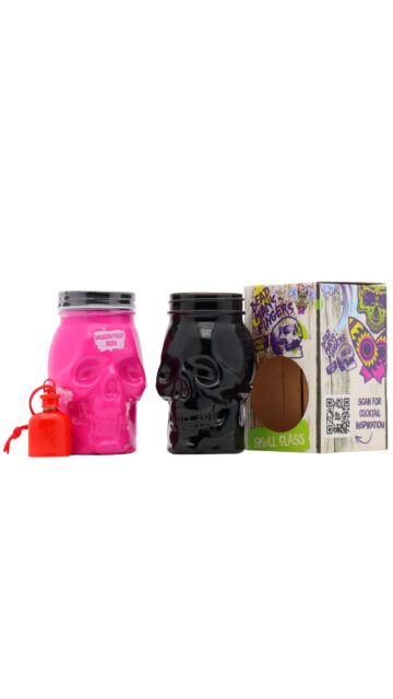 Dead Man's Fingers - Dragon Fruit Skull Jar Rum (Includes Skull Glass & Mini Hip Flask)