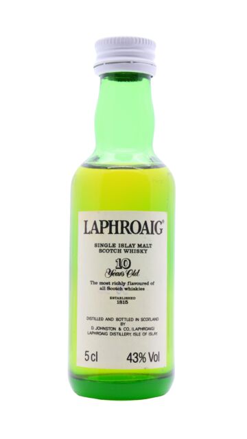 Laphroaig - Islay Single Malt Scotch 10 year old Whisky Miniature