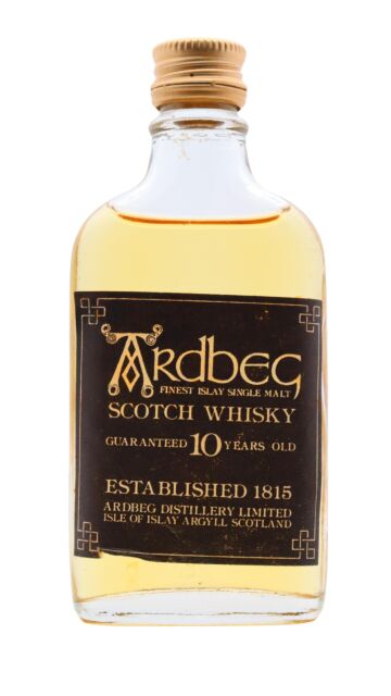 Ardbeg - Finest Islay Single Malt Scotch 10 year old Whisky Miniature