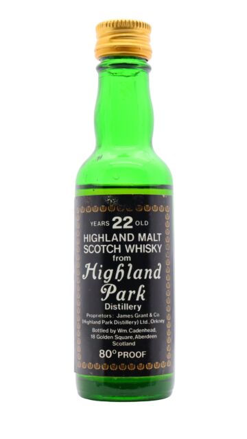 Highland Park - Cadenhead's Single Malt Scotch 22 year old Whisky Miniature