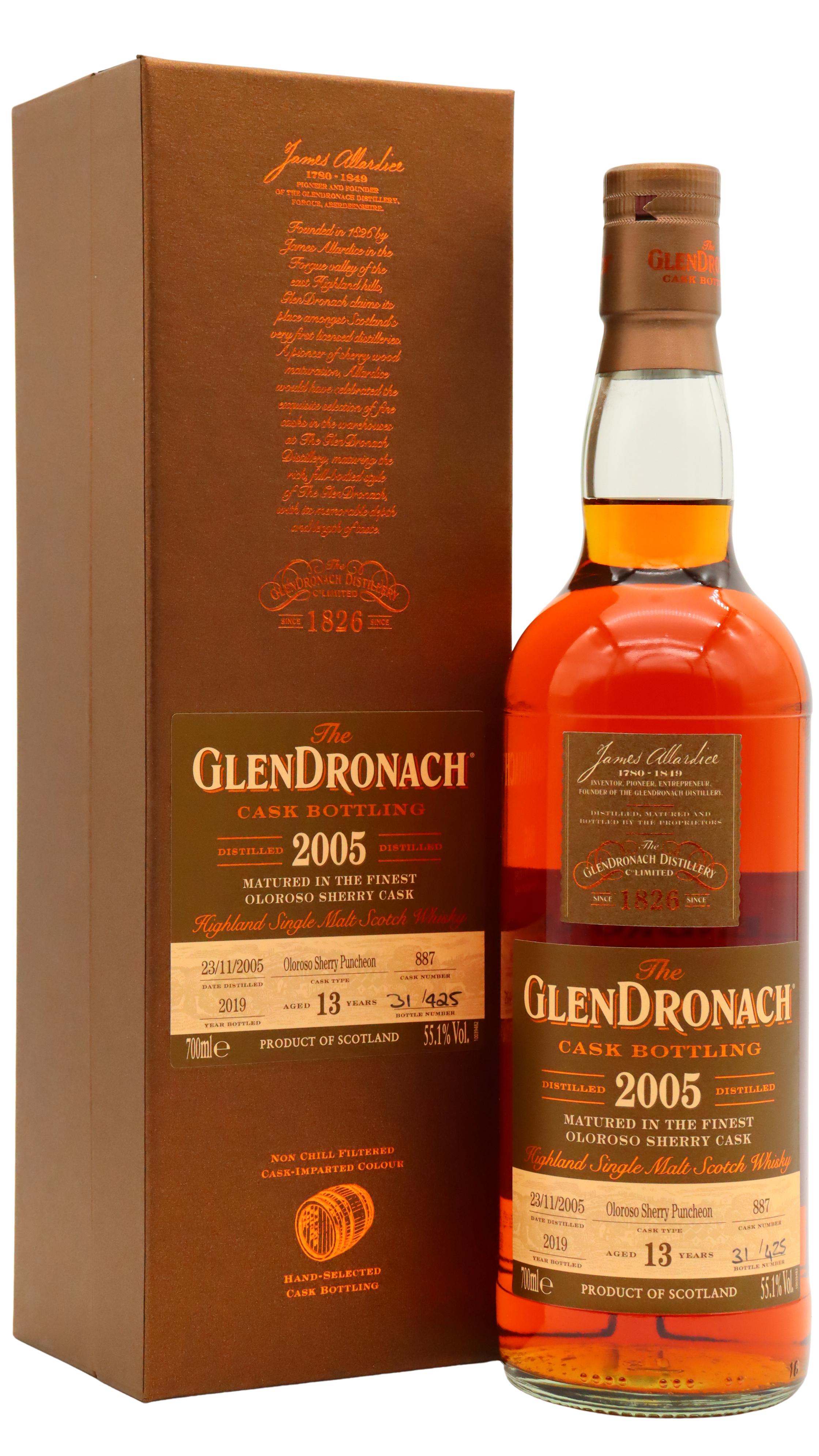 Glendronach Batch 17 Single Oloroso Sherry Cask #887 2005 13 Year Old Whisky