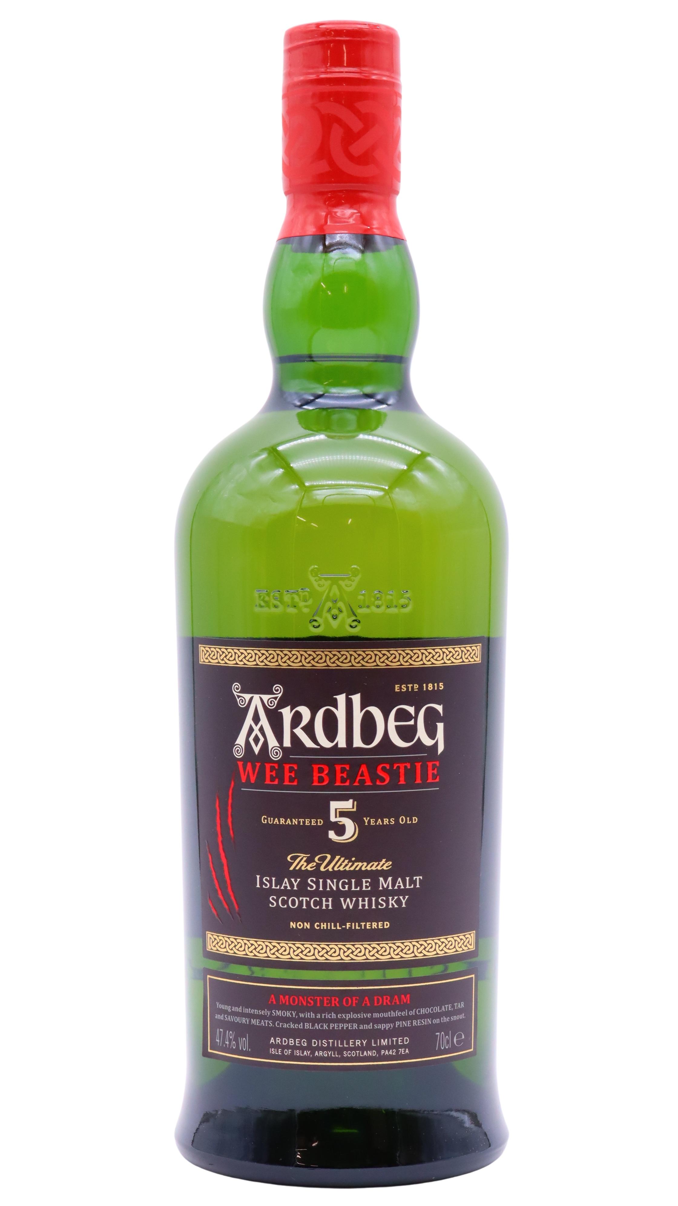 Ardbeg 5 year old Wee Beastie Islay Single Malt Scotch Whisky 70cl 474 ABV