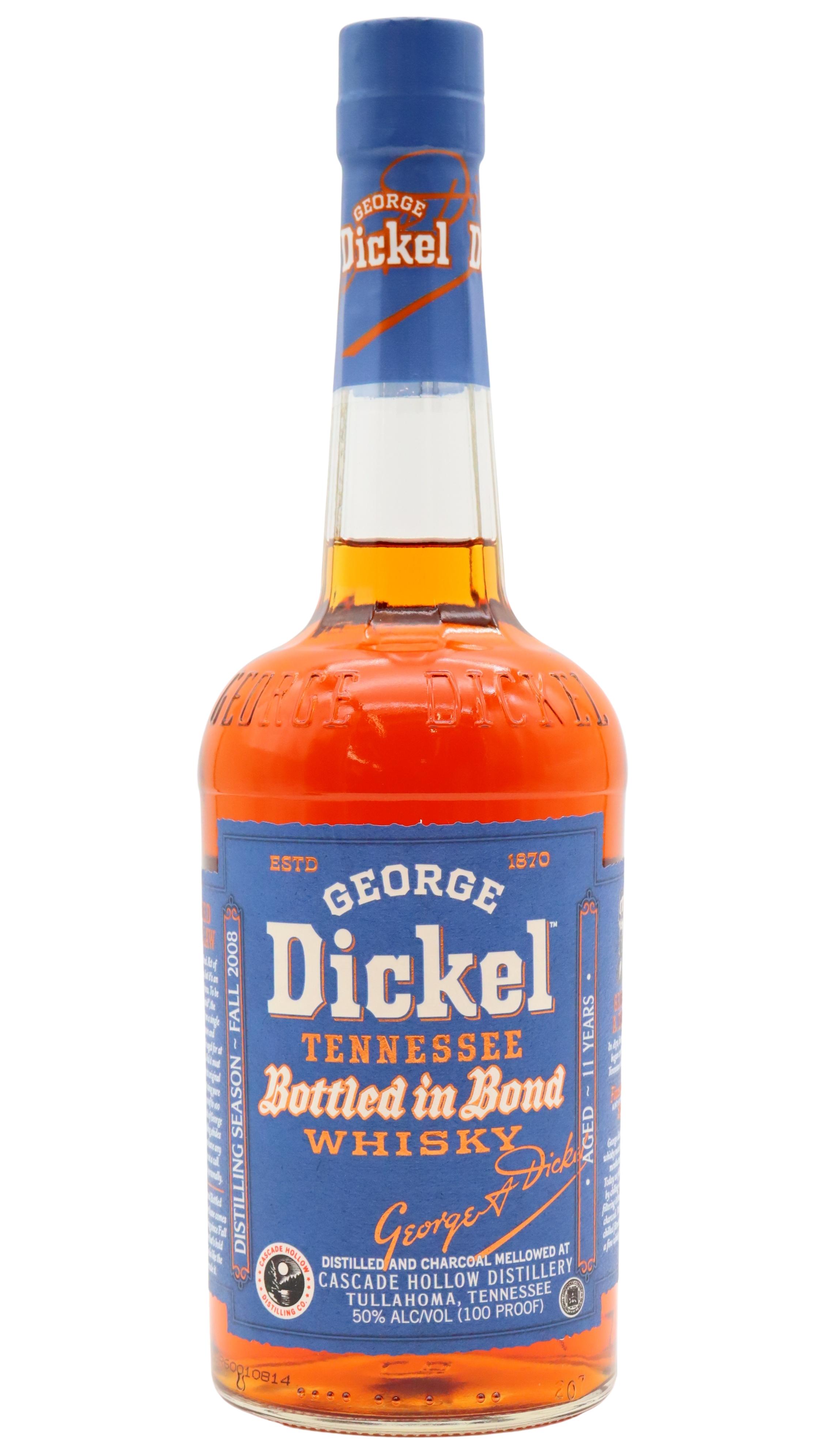 George Dickel Bottled In Bond Tennessee 11 Year Old Whiskey