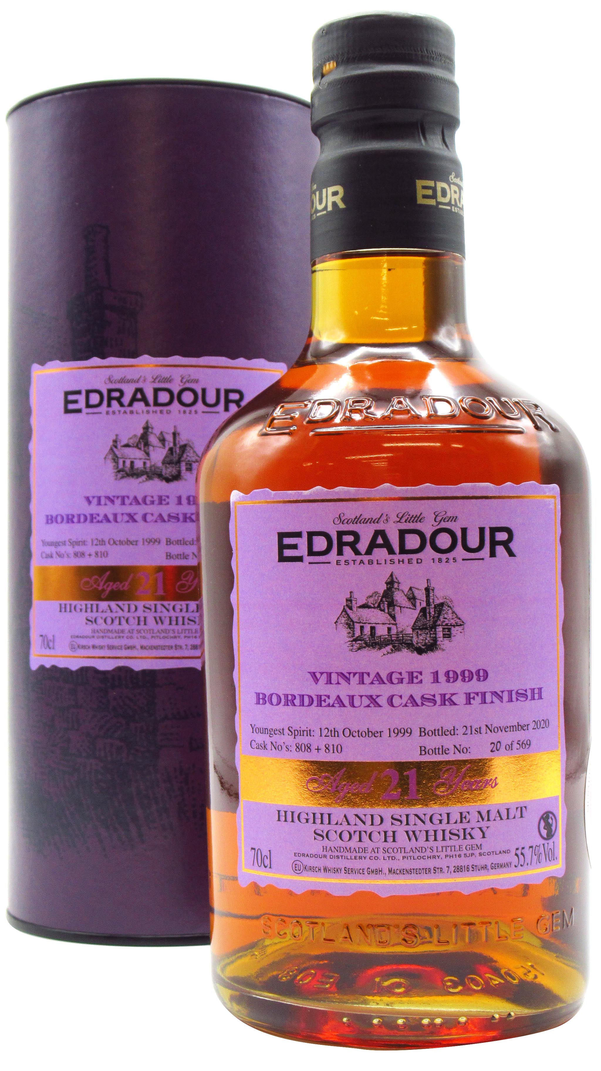 Edradour Small Batch Bordeaux Finish Single Malt Scotch Whisky