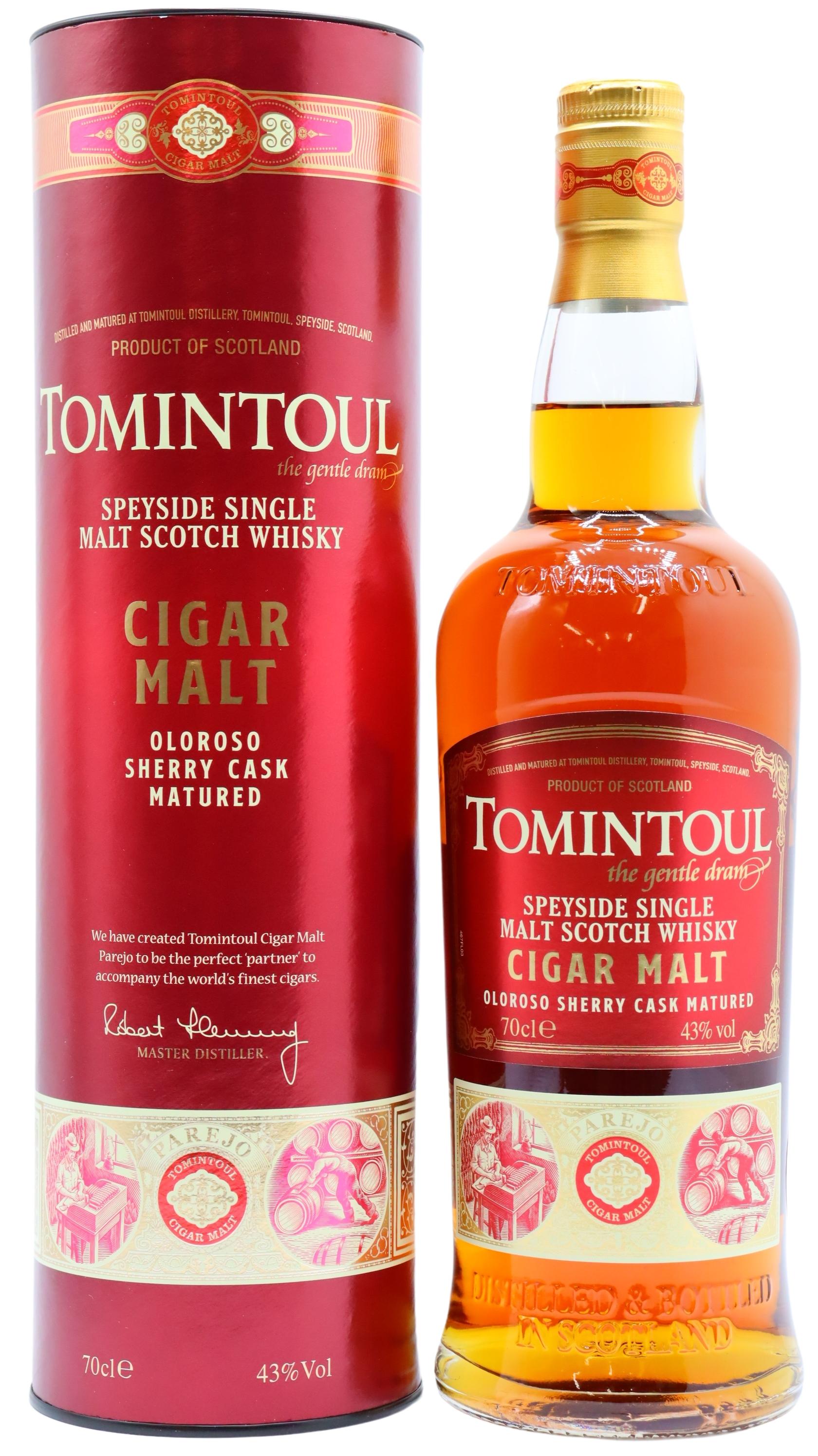 Tomintoul Cigar Malt Oloroso Sherry Cask Matured Speyside Si Whisky