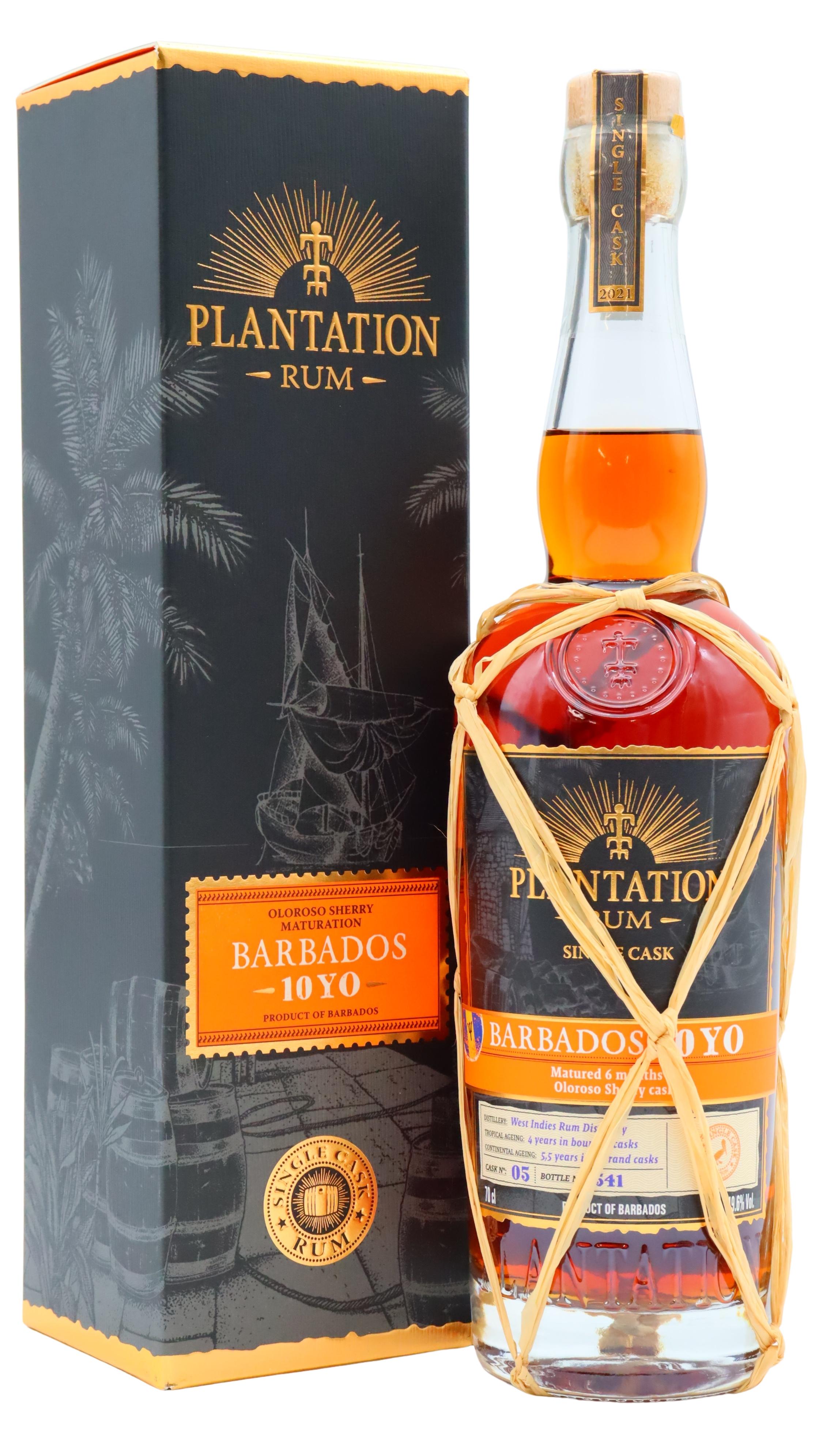 Plantation Single Cask Collection 2021 - Oloroso Sherry Cask 10 Year Old Rum