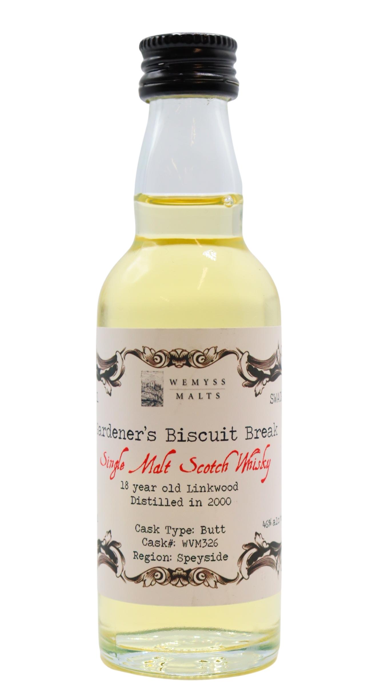 Linkwood Wemyss Malts - Gardener's Biscuit Break 2000 18 Year Old Whisky