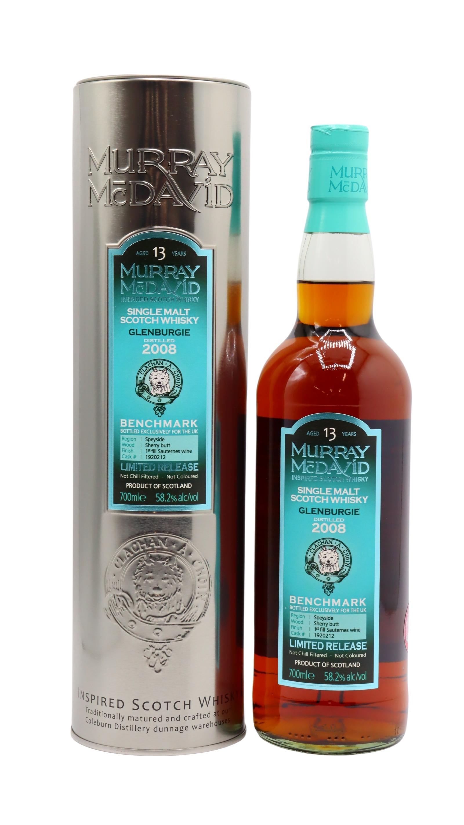 Glenburgie Murray McDavid Benchmark Single Sauternes Wine Cask #1920212 Whisky