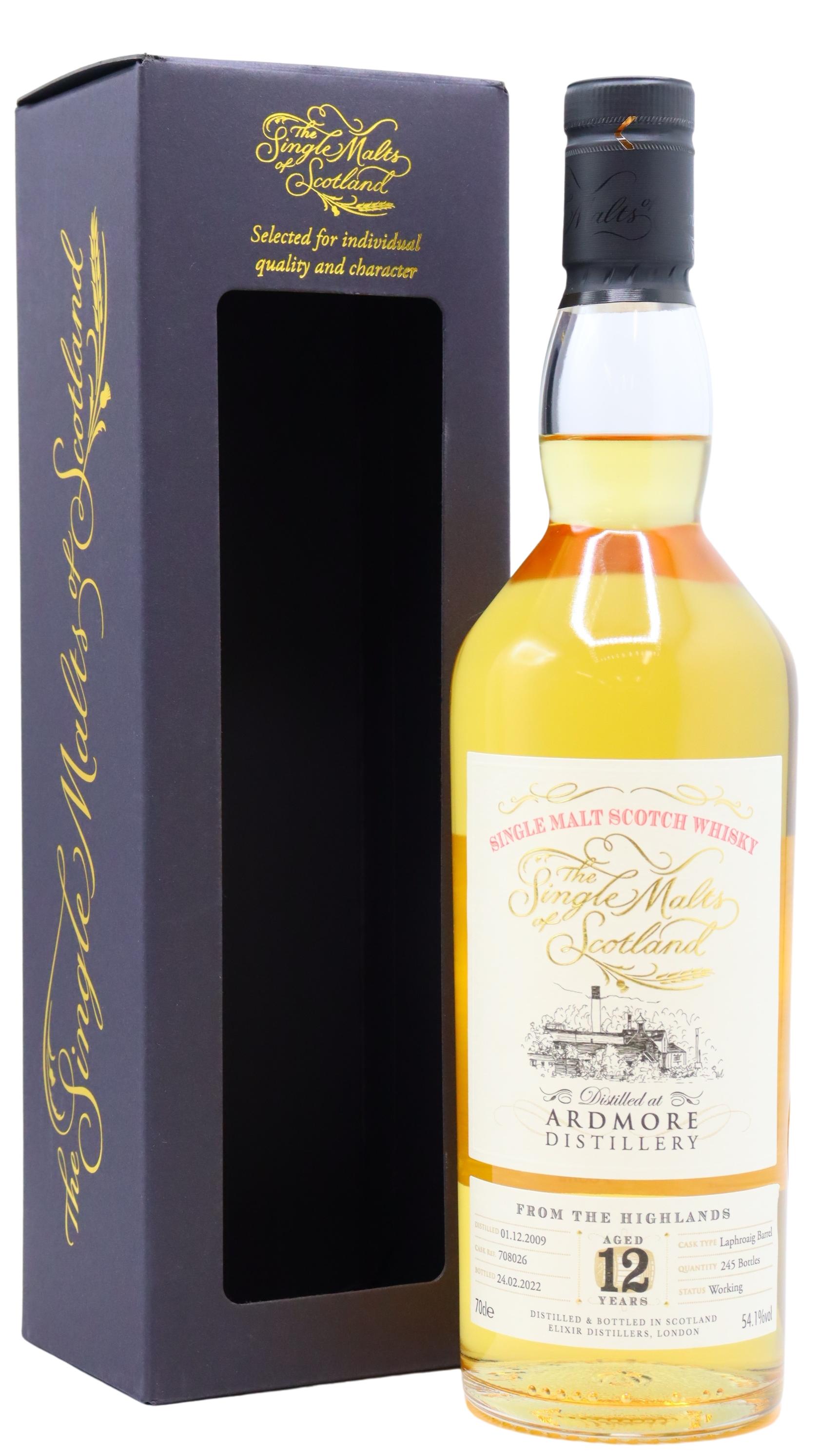 Ardmore Single Malts Of Scotland Single Cask #708026 2009 12 Year Old Whisky