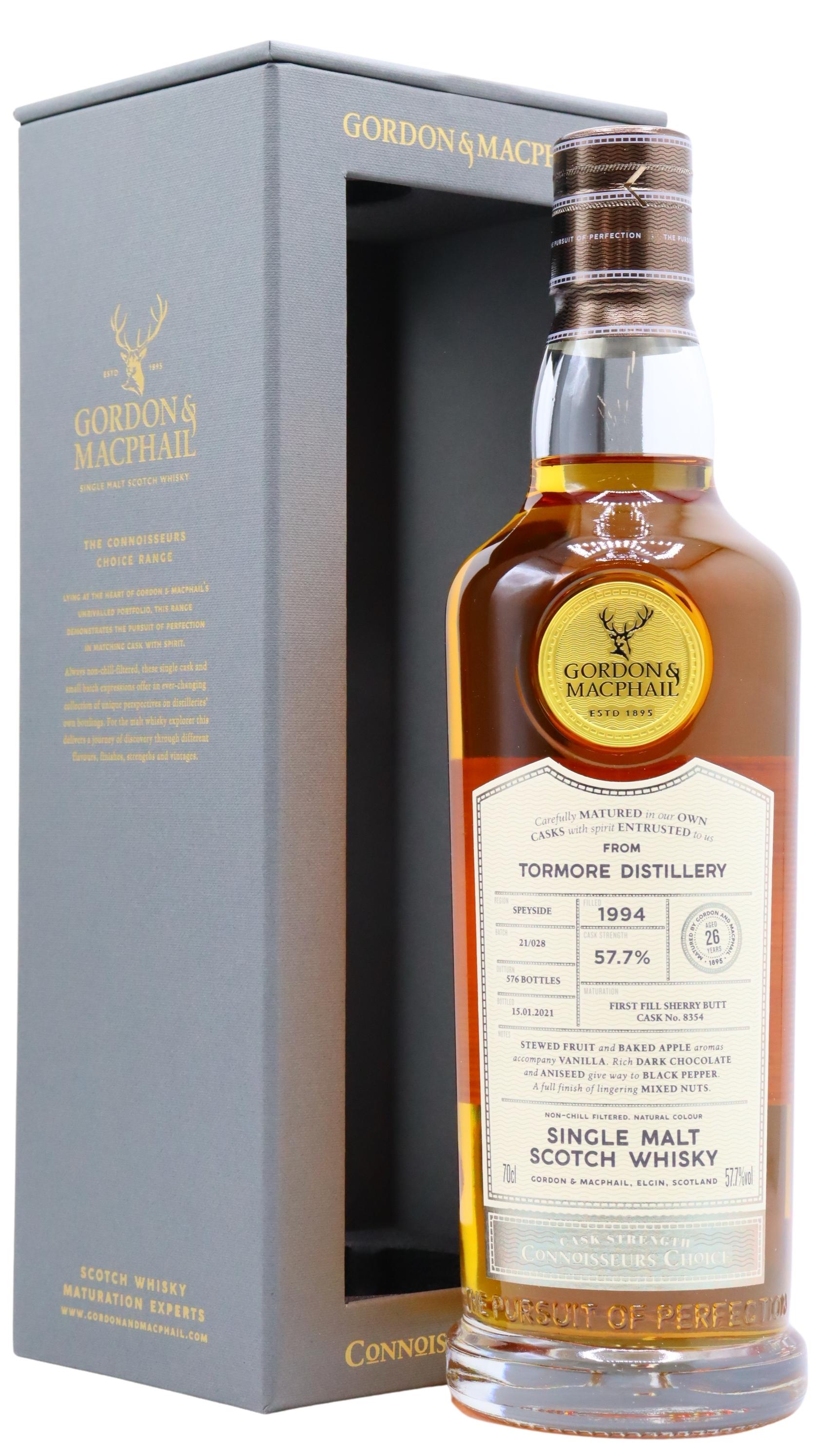 Tormore Connoisseurs Choice Single Sherry Cask #8354 1994 26 Year Old Whisky