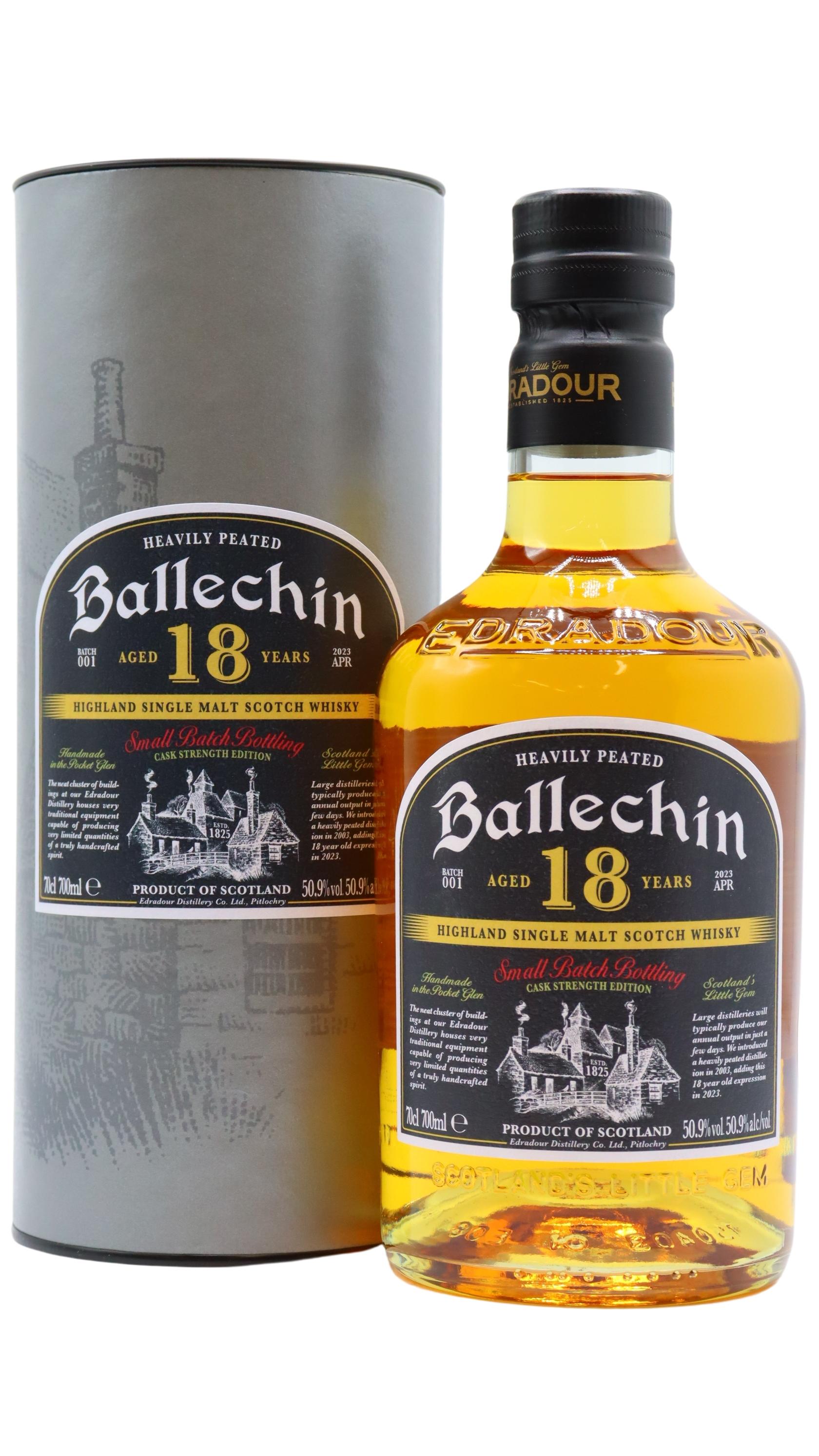 Ballechin Cask Strength Batch 001 Single Malt Scotch 18 Year Old Whisky