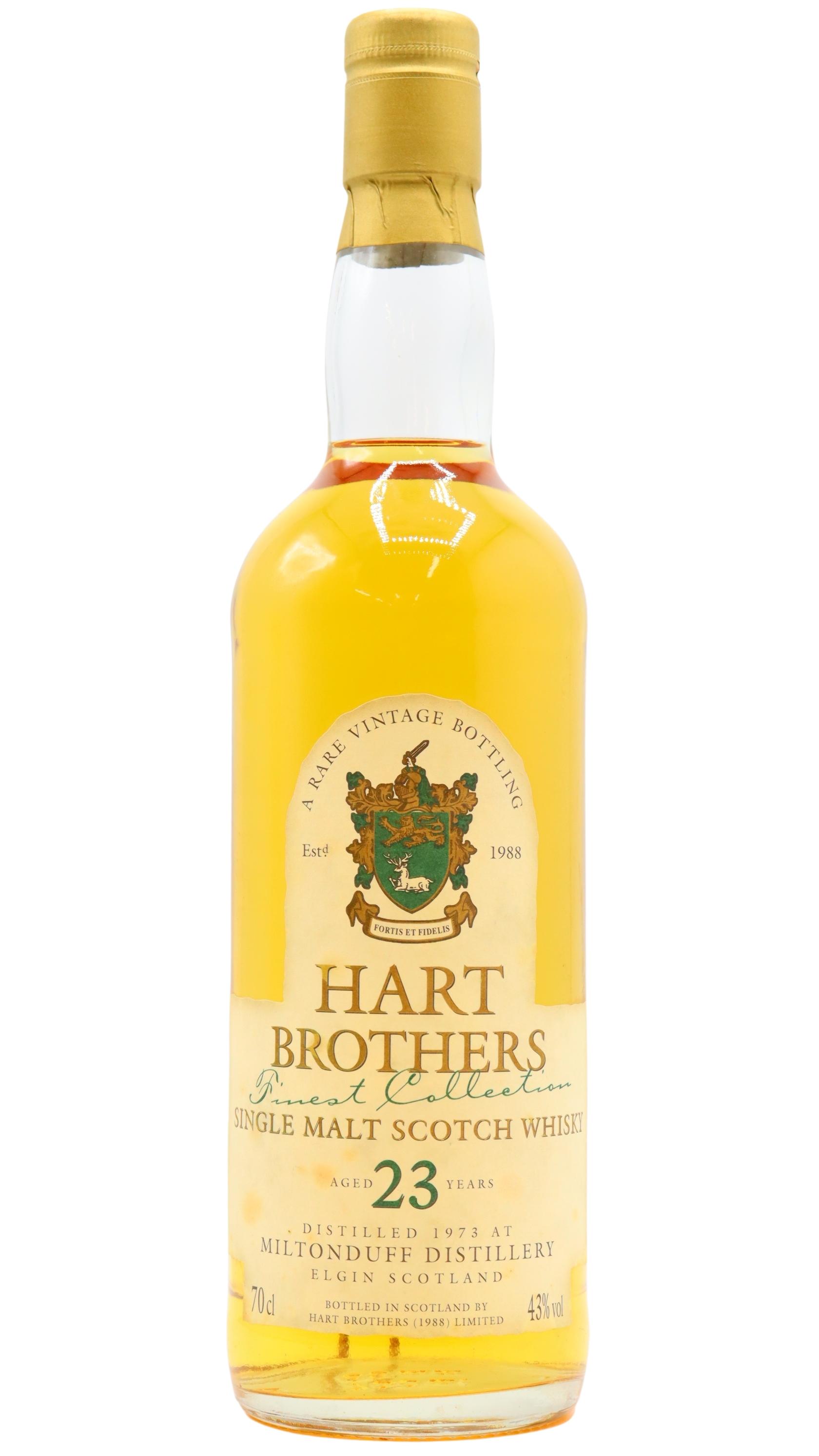 Miltonduff Hart Brothers Finest Collection Single Malt Scotch Whisky