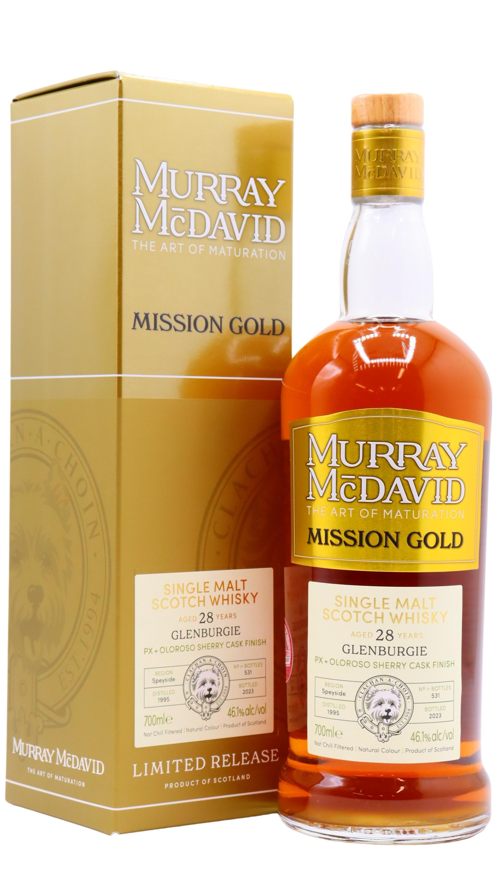 Glenburgie Murray McDavid Mission Gold Series First Fill Oloroso & Pedro Ximenez Whisky