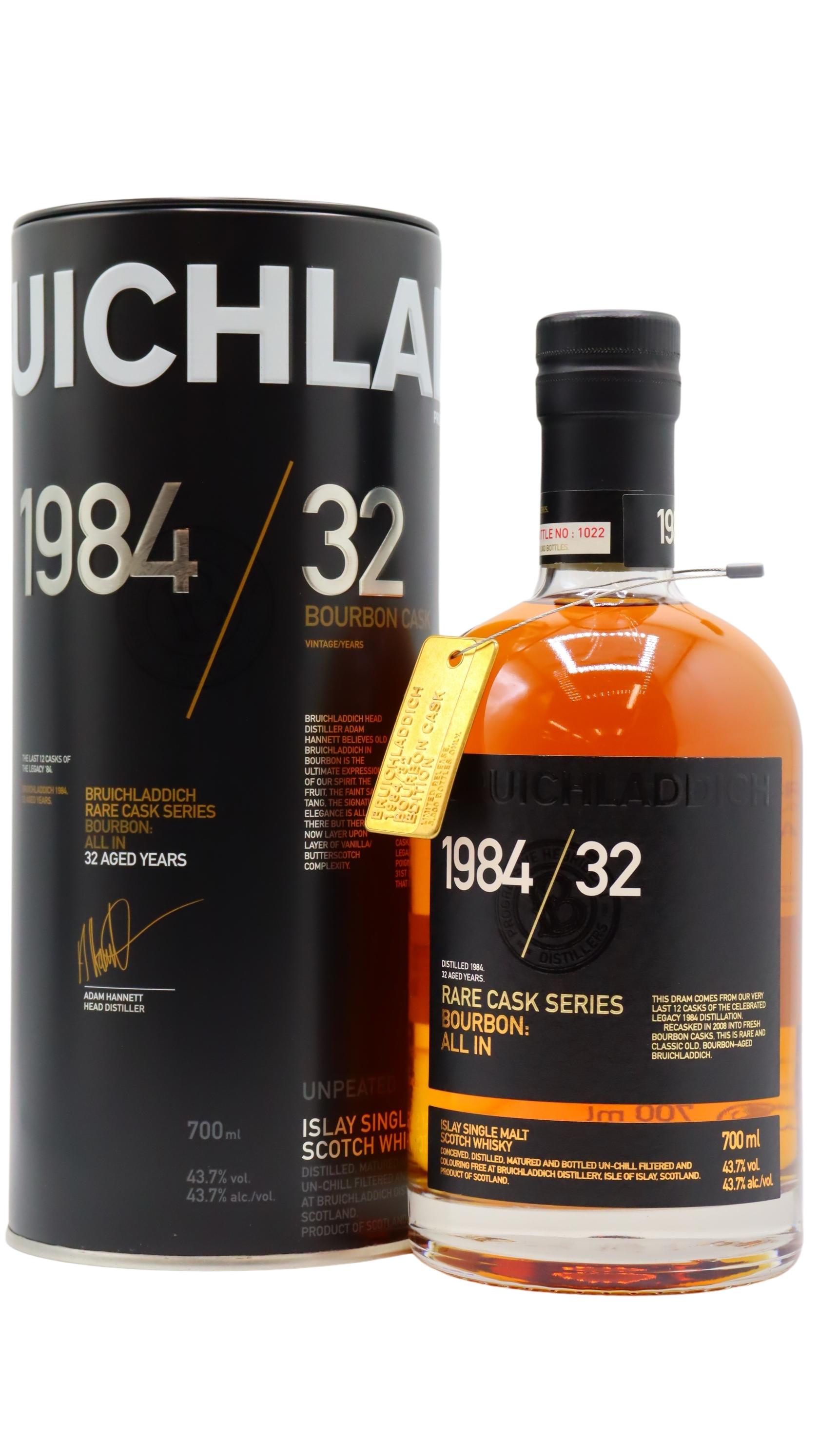 Bruichladdich Rare Cask Series - Bourbon: All In Islay Single Malt Scotch Whisky