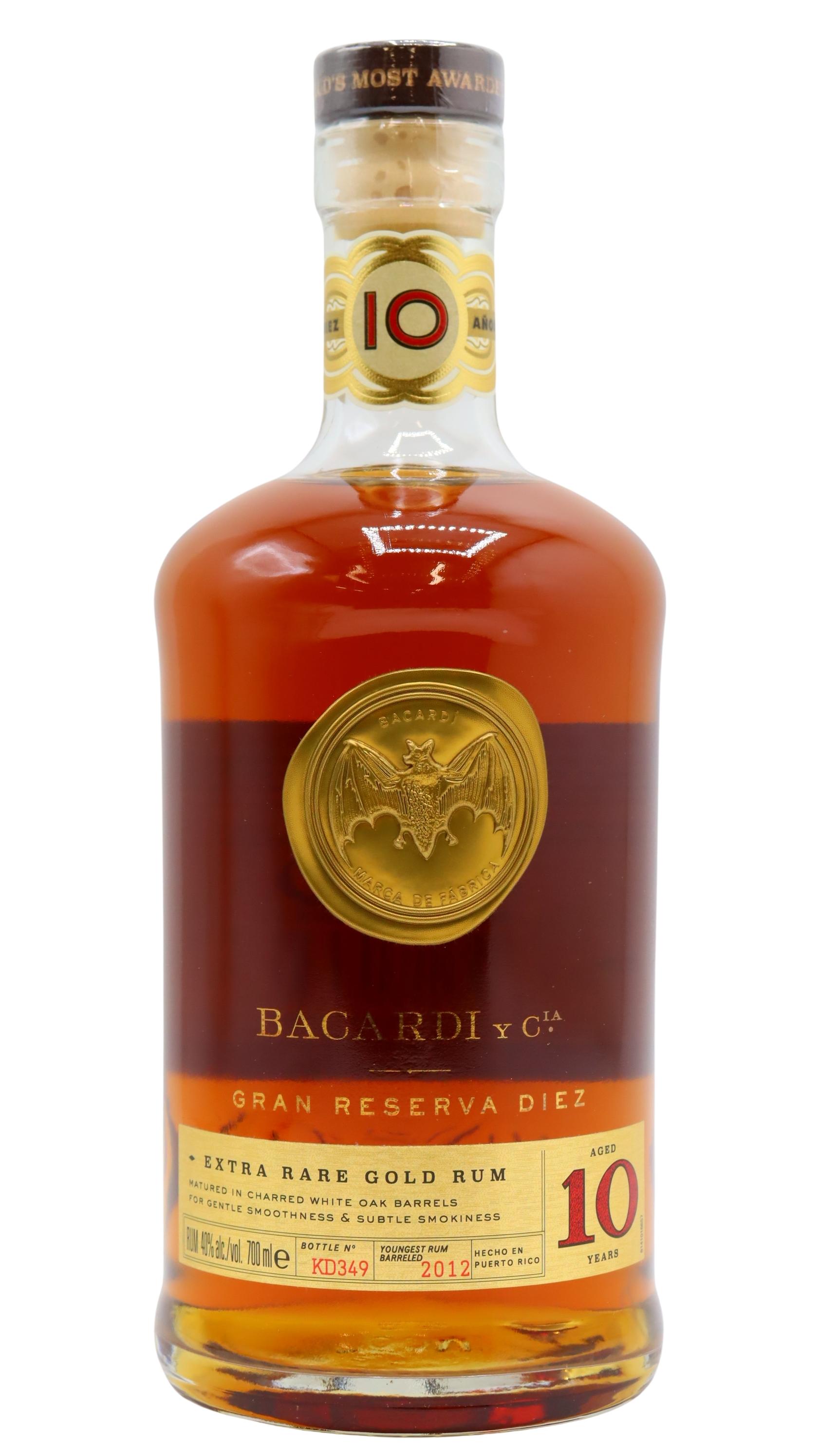 Bacardi Gran Reserva Diez 10 Year Old Rum