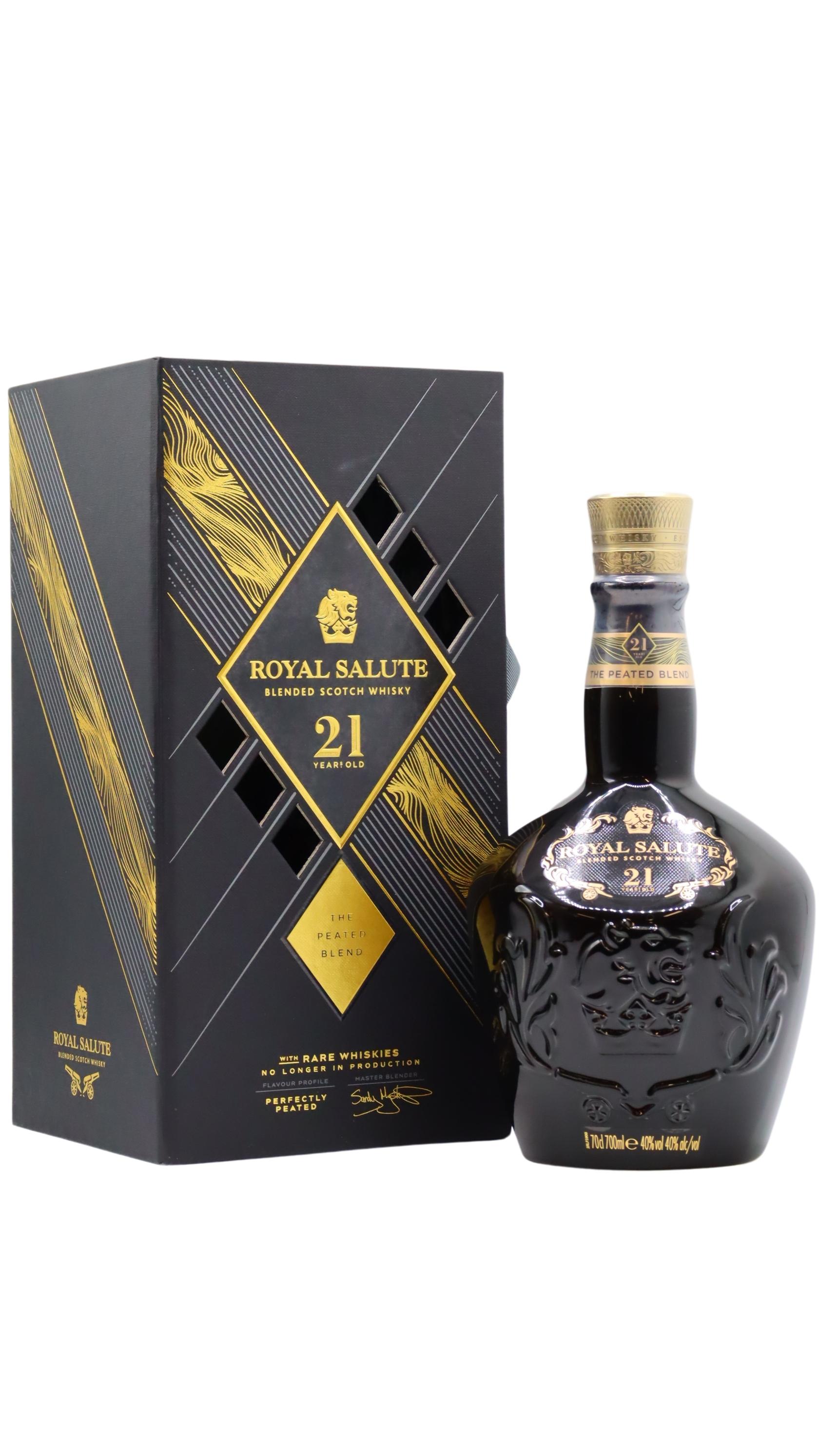 Royal Salute Black The Peated Blend Flagon Blended Scotch 21 Year Old Whisky