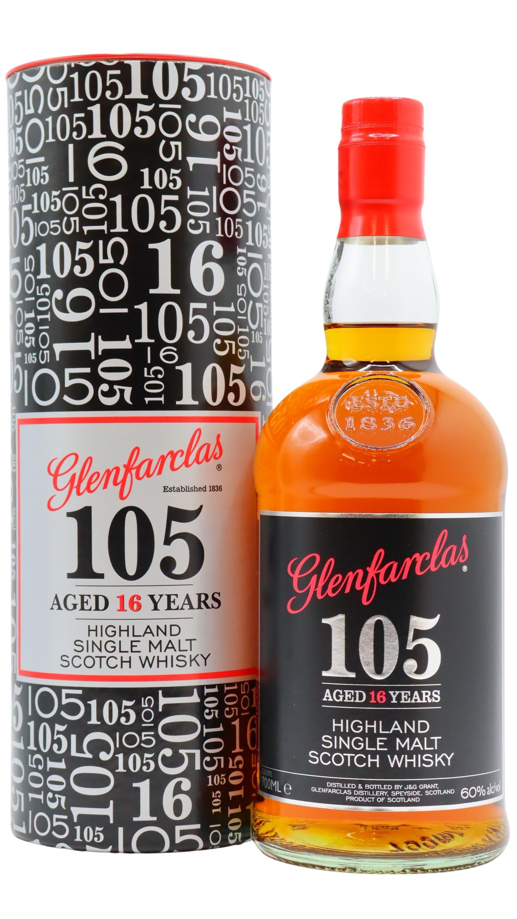 Glenfarclas 105 Cask Strength Highland Single Malt Scotch  16 year old Whisky