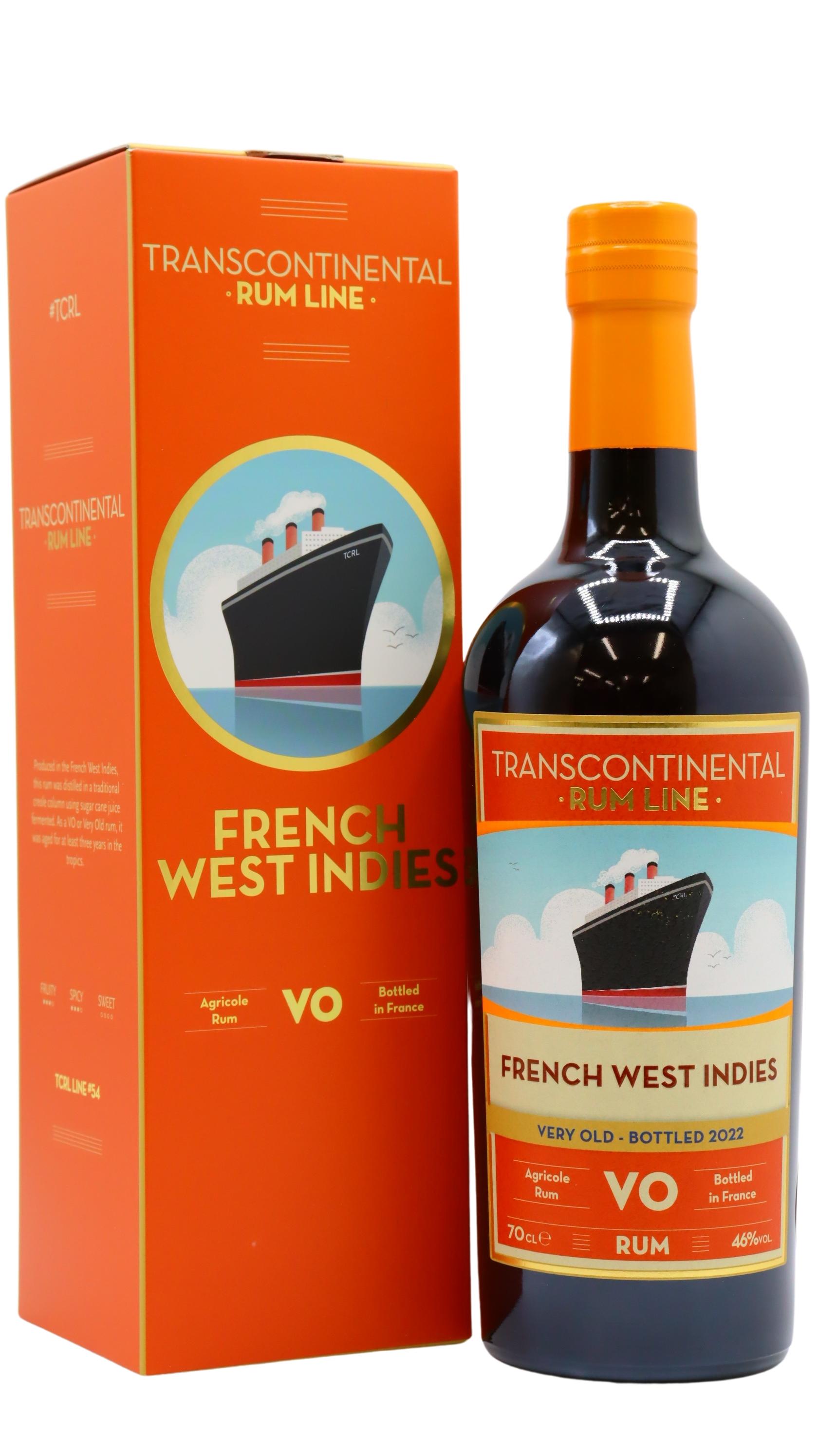 Transcontinental Rum Line French West Indies Vo Rum