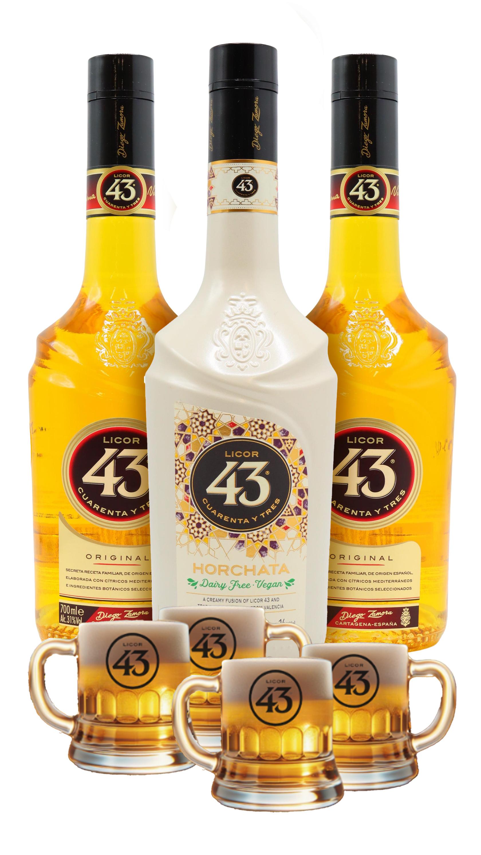 Licor 43 Original & Horchata Spanish Liqueur Bundle