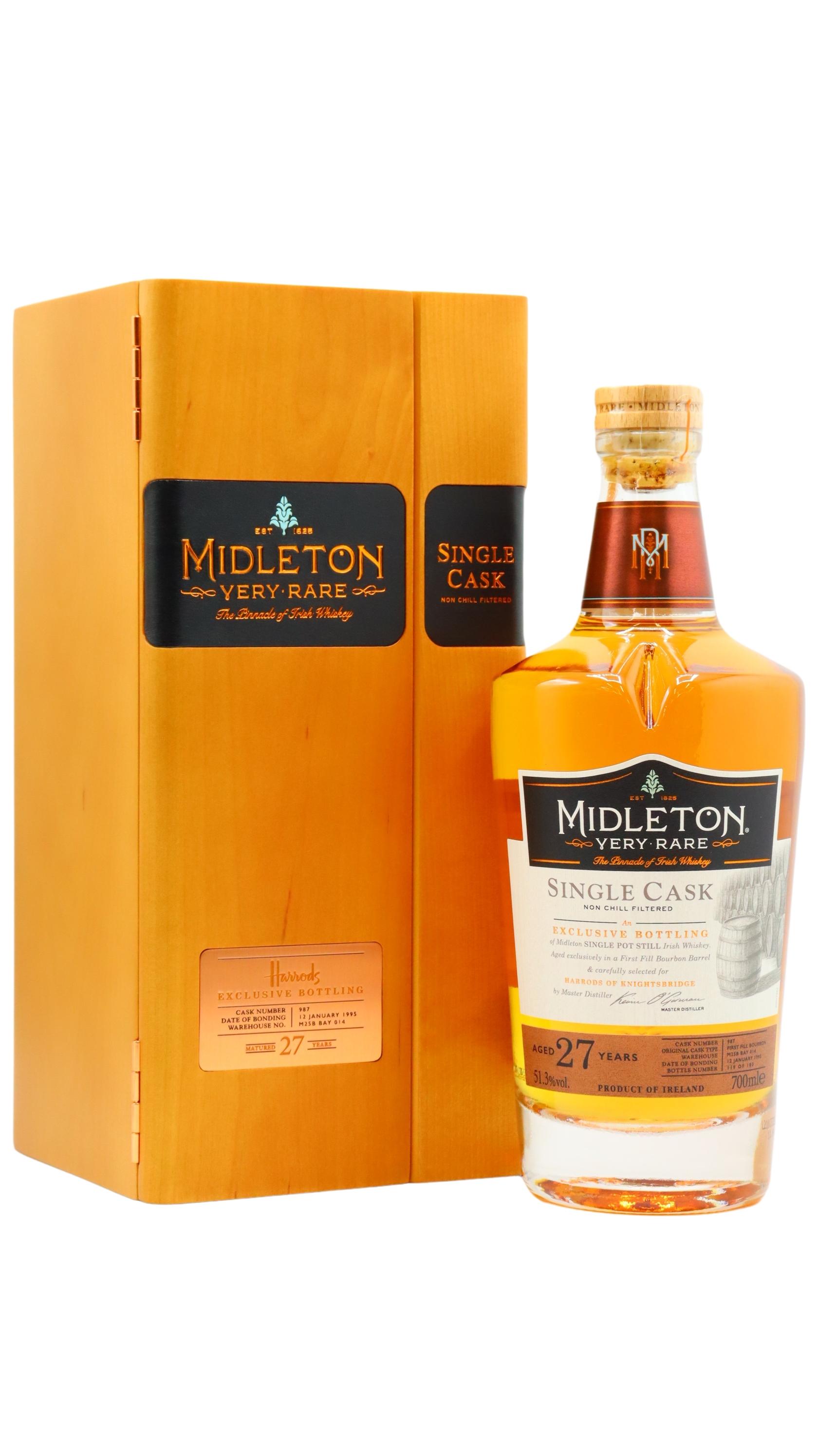 Midleton Harrods Exclusive Single Cask #987 1995 27 Year Old Whiskey