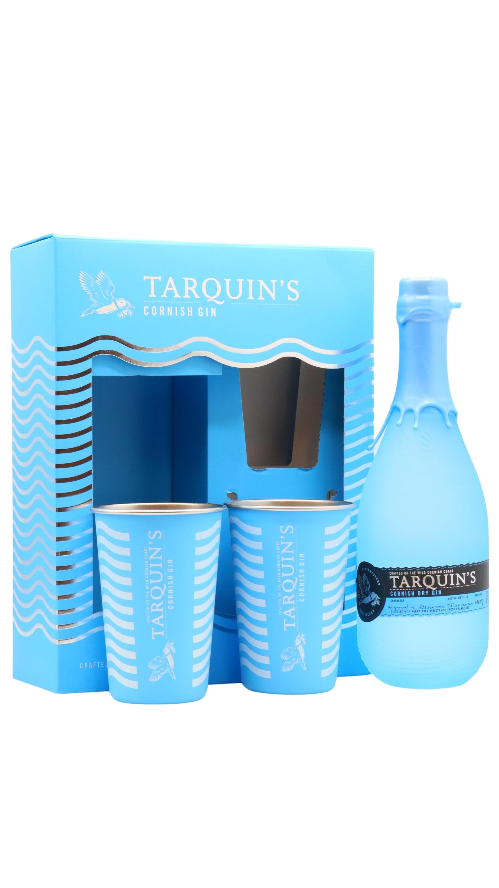Tarquin's Cornish Dry Gin Metal Cups Gift Pack Gin 70Cl