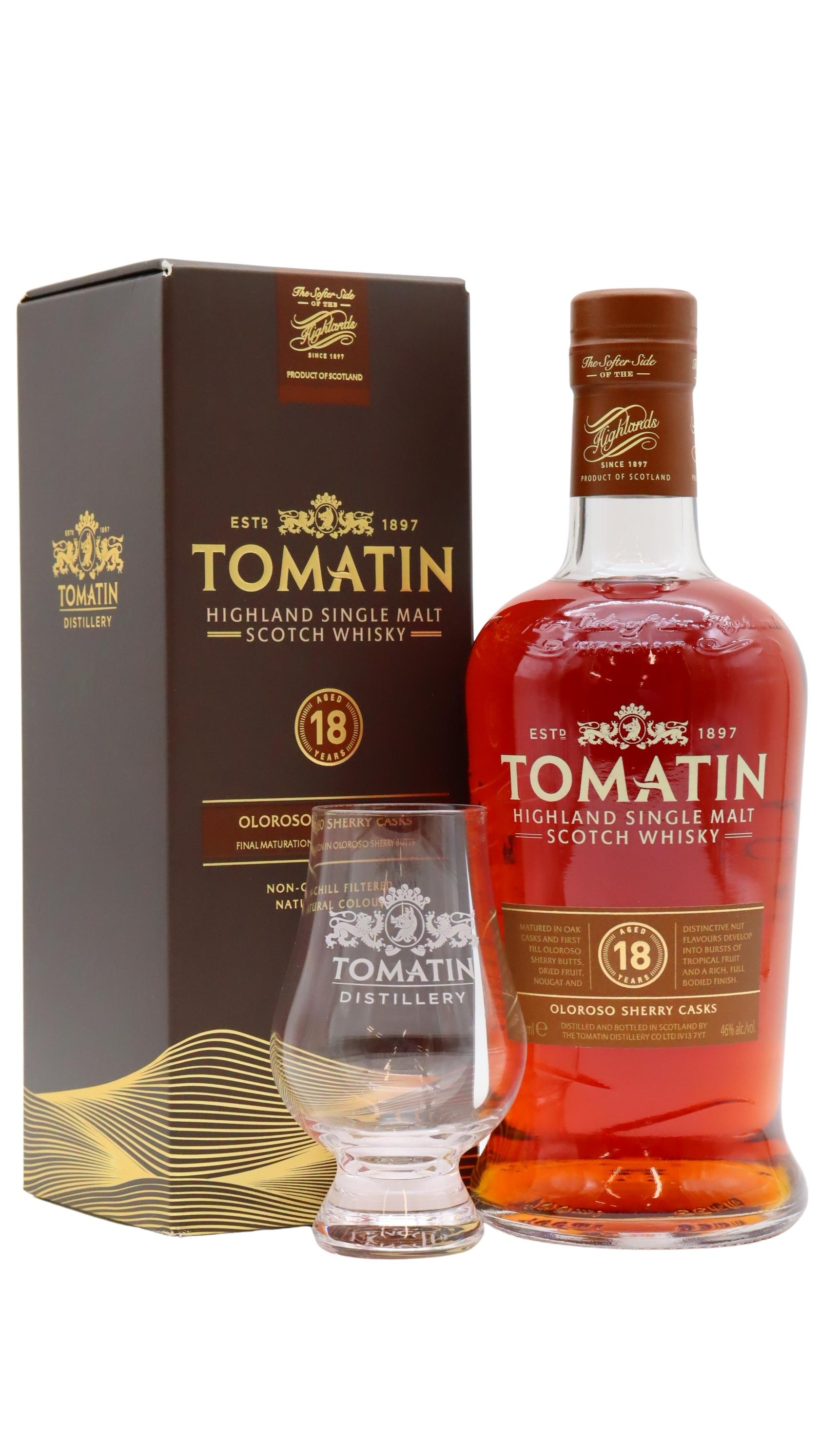 Tomatin Sherry Cask Highland Single Malt 18 Year Old Whisky